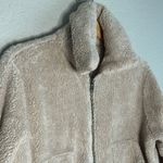 Billabong Teddy Faux Fur Full Zip Jacket Warm Cozy Fall Pockets Tan Winter Hygge Photo 1
