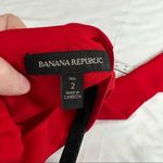 Banana Republic Red Long Bell Sleeve Knee Length Open Back Dress Photo 5