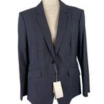 Hugo Boss New Women's 12 Jalouise Longline Stretch Wool Blend Blazer Career Job Photo 0