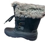 Khombu Slope Winter Boots Women's Ladies Size 11 Waterproof Suede Faux Fur Black Photo 7