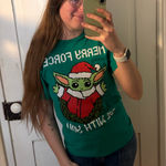 Star Wars Merry Force Be With You  T-Shirt  Photo 0