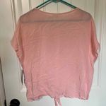 Melrose and Market  Pink Rayon Short Sleeve Blouse‎ Top Size M Photo 8