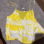 Alo Yoga  yellow and white tank top M Photo 0