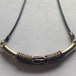 Silver Metal bar choker necklace Photo 1