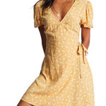 Billabong NEW Hot Tropics Mini Floral Print Wrap Dress Size XXL Photo 0
