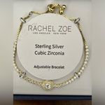 Rachel Zoe Bracelet  sterling bracelet w cubic zirconia, adjustable- great gift Photo 1