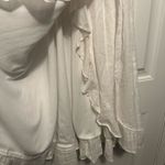 Ruffled White Wrap Dress Size M Photo 6