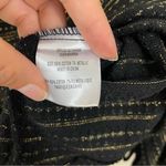 Anthropologie Eva Franco by Metallic Striped Long Sleeves Square Neck Top XL Photo 7