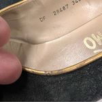 Salvatore Ferragamo Vintage Black Suede Block Kitten Heels size 8 B Photo 12