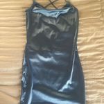 H&M Blue Satin mini dress Photo 0