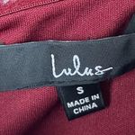 Lulus NEW Song of Love Wine Red Off-the-Shoulder Maxi Dress Gown Slit Size Small Photo 8