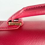 Tory Burch Robinson Leather Top Handle Handbag Purse Flap Pink Photo 10