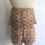 Honey Punch Ruffle Tiered Flowing Floral Romper Photo 3