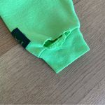 Danzy Design Studio Cropped Distressed Sweatshirt in Lime Green Size XS Photo 2