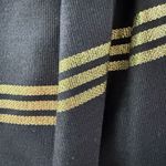 Vintage 80s Albert Nipon 2pc Special Occasion Black Velvet Jacket Gold Black Ski Size 6 Photo 6