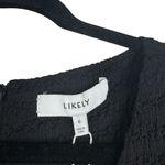 Likely NWT Eila Dress Black Textured Cutout Ring Deep V Midi A-Line Cocktail 6 Photo 6