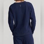 RLX RALPH LAUREN Womens Large Navy Blue V Neck Long Sleeve Golf Pullover Top Photo 2