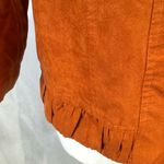 Christopher & Banks burnt orange faux suede jacket size small Photo 2