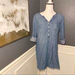 EXPRESS chambray denim shirt dress Photo 1