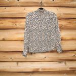 Nili Lotan Target Liberty Floral Blouse Button Front Shirt Long Sleeve Black Size XS Photo 6