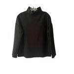 Emerson Fry Edie Ponte Mock neck long sleeve Black Knit Top Sz L Size L Photo 12