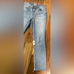 Oliver Logan Women's Distressed Straight Leg Blue Jeans Photo 5