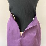 Vintage 80’s Solid Dark Purple Mini Pencil Skirt Size 10 Photo 3