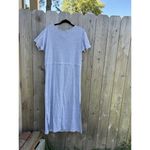 Vintage Alexandra Lee Women Dress‎ 90s Grey Size 12 Cottagecore Comfy Tee shirt Gray Photo 4