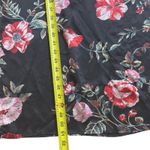 Adrienne Vittadini ‎ Black Floral Maxi Dress Long Sleeve Vintage Style Photo 5