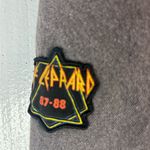 Fresh Produce  1 Grunge DefLeppard Patches Black Denim Mini Skirt Photo 3