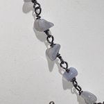 Vintage Southwestern Bull Pewter Necklace White Photo 1