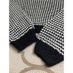 Cloud Ten  Black White Cropped Chunky Knit Sweater, Size large Photo 2