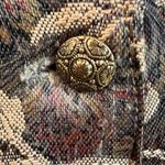 Vintage Floral Tapestry Brocade Vest Baroque Cottagecore Boho Waistcoat S/M Size M Photo 5