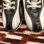 90s/2000s Y2K Retro Black White Vintage Brunswick bowling style shoes lace up sporty sneakers trainers Photo 4