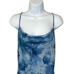 Sweet Lemon Womens Floral Crisscross Back Fully Lined Maxi Dress Blue Large NWT Photo 3