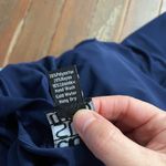 Clara Sun Woo Navy Crepe Open Back Short Sleeve Stretch Travel Jumpsuit Photo 13