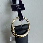 Ava & Viv  Mid Waist Belt Stretchy Wide Black Gold NWT 4X Photo 6