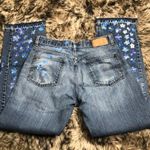 Handpainted Highwaisted Jeans Blue Size 32 Photo 6