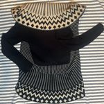 YA Los Angeles  Black and Cream Chevron Cardigan Photo 5
