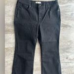 Madewell  Petite Mid Rise Kick Out Crop Jeans Black Size 32P Photo 0