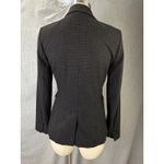 Classiques Entier  Charcoal Plaid Textured Tailored Blazer Size 6 Photo 5