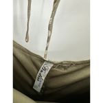 Andree by Unit  Womens Polka Dot Floral Dress Size L Olive Geen Boho Whimsigoth Photo 5