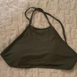 Aerie  Olive Green Halter Bikini Top Photo 0