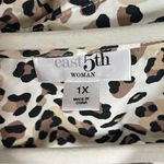 East 5th  | Leopard Print Button Up Blouse Sz 1X Photo 9