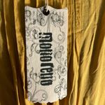 Monoreno Yellow long-sleeve dress with pleated Photo 2