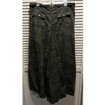 Fire Jeans Bethany Green Camo Maxi Skirt Zip/Tie Waist Size 17 Pleated Pockets Photo 2