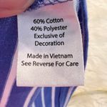 Coral Bay  Nautical Theme Shirt Top Blue White Stripes Women’s Size XL Photo 9