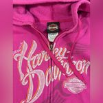 HARLEY DAVIDSON LARGE ✨ Sauk prairie Pink Hoodie excellent condition Photo 1