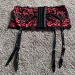 Avid Love Black & Red Lace Two Piece Lingerie Set SIZE L NWT Size L Photo 3