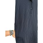 Aritzia  Babaton Striped Shirt‎ Dress Blue White Midi Long Sleeve Pockets #FF10-2 Photo 3